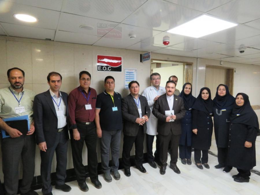 بازدید تیم ارزیابی استانداردهای وزارتی اعتبار بخشی از بیمارستان شهید بقایی ۲ اهواز