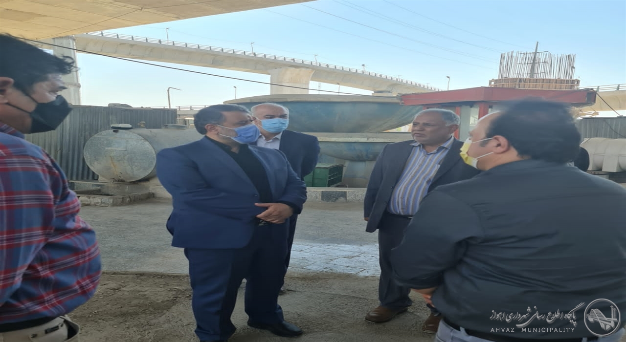 بازدید شهردار اهواز از تقاطع غیر هم سطح شهید کجباف بازدید شهردار اهواز از تقاطع غیر هم سطح شهید کجباف