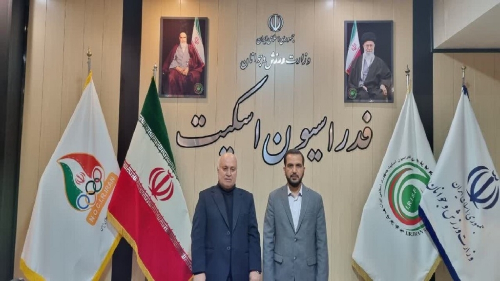 دیدار نماینده مردم اهواز در مجلس شورای اسلامی با رئیس فدراسیون اسکیت